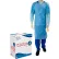 Dynarex CPE & Thumb Loop Isolation Gowns, Universal, Blue, 75 Pcs
