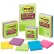 Post-it® Notes Super Sticky Pads, Energy Boost Collection Colors, 3x3, 90 Sheets/Pad, 5 Pads/PK