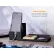 Bostitch Office Konnect™ Stackable Desk Organizer, 4-Piece, White, Black