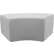 Factory Direct Partners® Outdoor 48" x 24" S-Curve Ottoman, Canvas Granite