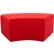 Factory Direct Partners® Outdoor 48" x 24" S-Curve Ottoman, Canvas Jockey Red