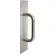 Rockwood Pull Plate, 4"L x 16"H x 1, Satin Stainless Steel, 8" CTC