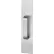 Rockwood Pull Plate, 4"L x 16"H x 3/8, Satin Stainless Steel, 6" CTC