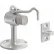 Rockwood Dome Door Stop W/ Keeper, 2-1/2" Dia, Satin Chrome - Pkg Qty 3