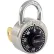 Zephyr 1925 Combination Padlock 13/16" Shackle with Control Key Option - Black Dial - Pkg Qty 10