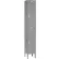 Global Industrial™ Capital® 2-Tier 2 Door Locker, 12"W x 15"D x 78"H, Gray, Assembled