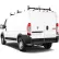 Vantech H1 3 Bar Steel Ladder Rack For RAM ProMaster Cargo Van 2013-On, Black