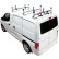 Vantech H1 3 Bar Aluminum Ladder Roof Rack For Nissan NV200 2013-On, White