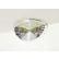 Half Dome Steel Mirror, Indoor, 12" Dia., 180° Viewing Angle