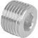 Pittsburgh Plug & Products 19521202 Hex Socket Plug 300# Galvanized Steel - 1/4'' - Pkg Qty 100