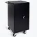 Luxor Laptop/Chromebook Computer Charging Cart For 18 Devices, 25"W x 21-1/4"D x 39-3/4"H, Black