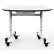 Luxor Height-Adjustable Trapezoid Student Desk with Drawer