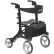 Drive Medical RTL10266CF Nitro Elite CF Carbon Fiber Rollator Rolling Walker, Black
