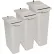 HSM® 27" Lockable Shredder Bin - 20-Gallon Capacity - Gray