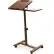 Seville Classics Tilting Sit-Stand Laptop Desk Cart with Mouse Pad Table, Walnut