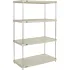 Nexel® Poly-Z-Brite® Wire Shelving Units with Plastic Shelves
