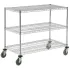 Nexel® Chrome ESD Adjustable Shelf Cart