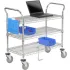 Nexel® Chrome ESD Utility Carts