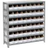 Global Industrial™ Steel Open Shelving with Corrugated Shelf Bins
