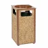 Stone Panel Steel Ash & Trash Receptacles