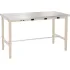 Global Industrial™ Heavy Duty Adjustable Height Stainless Steel Top Workbenches with Power