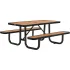 Traditional Picnic Tables with Metal Base & Frame