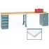 Global Industrial™ Double Pedestal Workbenches with Support Leg