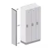 Salsbury Side Panels for Designer Wood Lockers without Sloping Hood