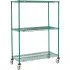 Nexel® Poly-Green® Wire Shelf Trucks