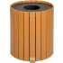 Recycled Plastic Slatted Trash Cans