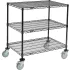 Nexel® Black Epoxy Shelf Carts