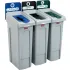 Plastic Slim Multi-Stream Recycling Stations