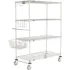 Nexel® Nexelate® Silver Epoxy Wire Curbside Shelf Trucks	
