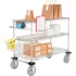 Nexel® Silver Epoxy Wire Curbside Carts