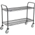 Nexel® Black Epoxy Utility Carts