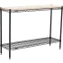Nexel® Black Epoxy Wire Shelving Units with Hardwood Top