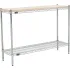Nexel® Chrome Wire Shelving Units with Hardwood Top