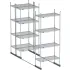 Nexel® Chrome High Density Floor Track Shelving System