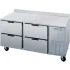 Worktop Refrigerator With Drawers