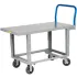 Adjustable Height Steel Flush Deck Platform Trucks