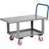 Adjustable Steel Deck Platform Trucks with Lower Shelf