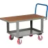 Adjustable Height Wood Deck Platform Trucks with Lower Shelf