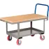 Fixed Height Wood Deck Platform Trucks with Lower Shelf