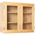 Wood Wall Mount Clear View Cabinets