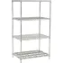 Nexel® Poly-Z-Brite® Wire Shelving Units with High Capacity Bottom Shelf