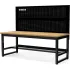 Luxor Adjustable Height Workbenches with Power & Pegboard Panel