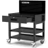 Luxor Mobile Adjustable Height Workbenches with Power & Pegboard Panel