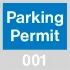 Parking Permit Windshield Decal