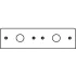 Wiremold RC9AM2TC Series Fire Rated Poke-Thru Boxes