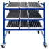 UNEX Mobile Gravity Flow Racks with Wheel Track